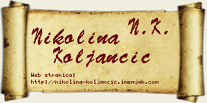 Nikolina Koljančić vizit kartica